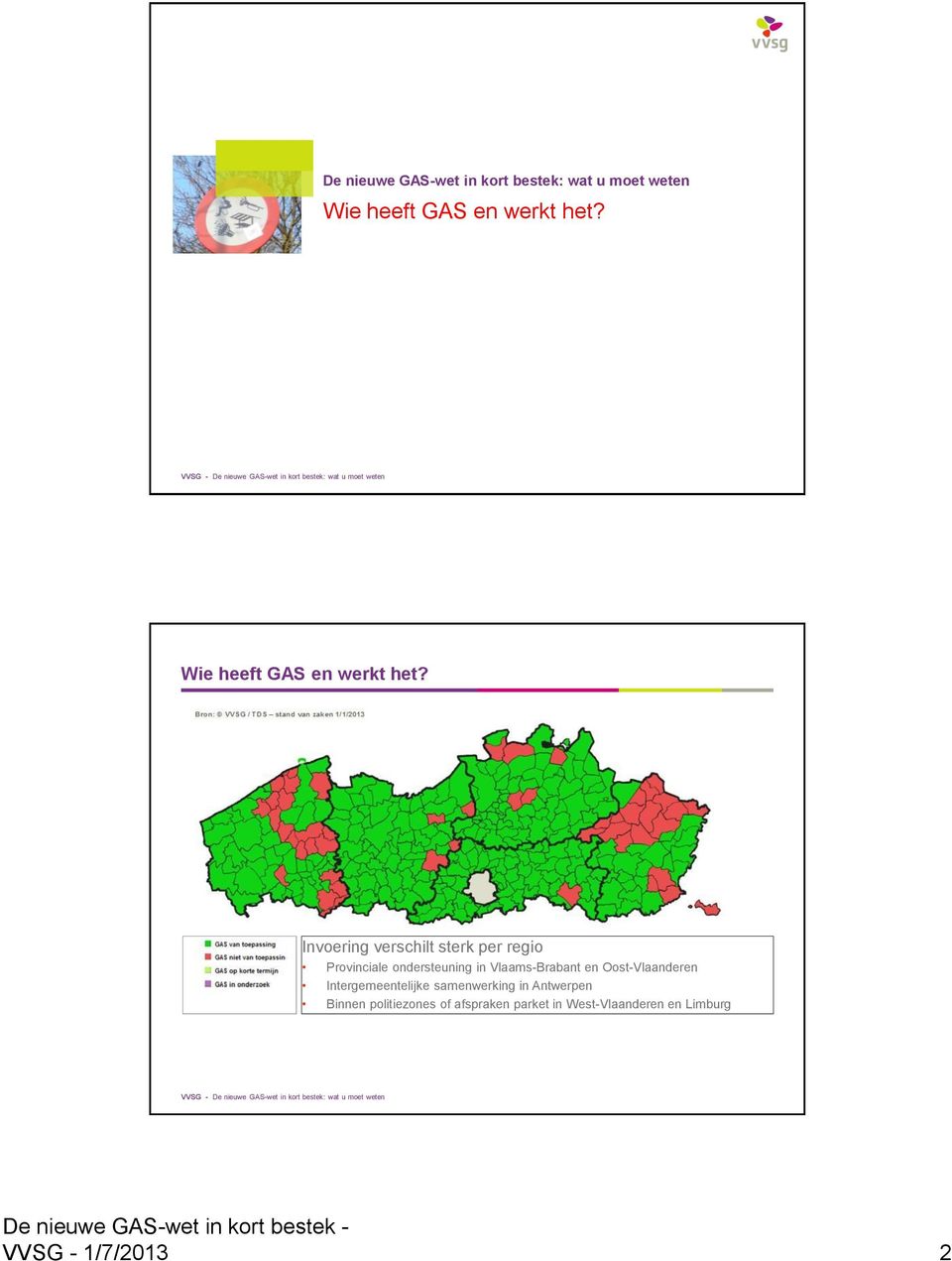 Vlaams-Brabant en Oost-Vlaanderen Intergemeentelijke samenwerking in