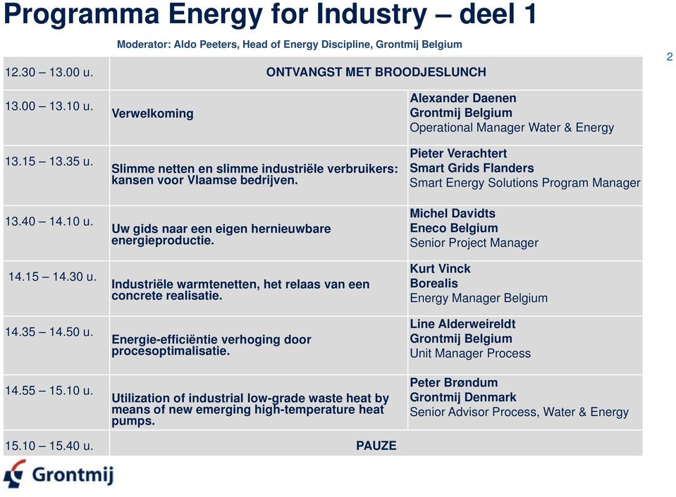 Industriële warmtenetten, het relaas van een concrete realisatie. Energie-efficiëntie verhoging door procesoptimalisatie.