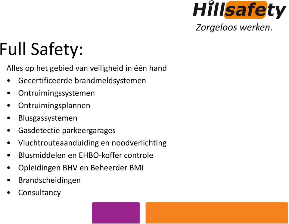 Gasdetectie parkeergarages Vluchtrouteaanduiding en noodverlichting