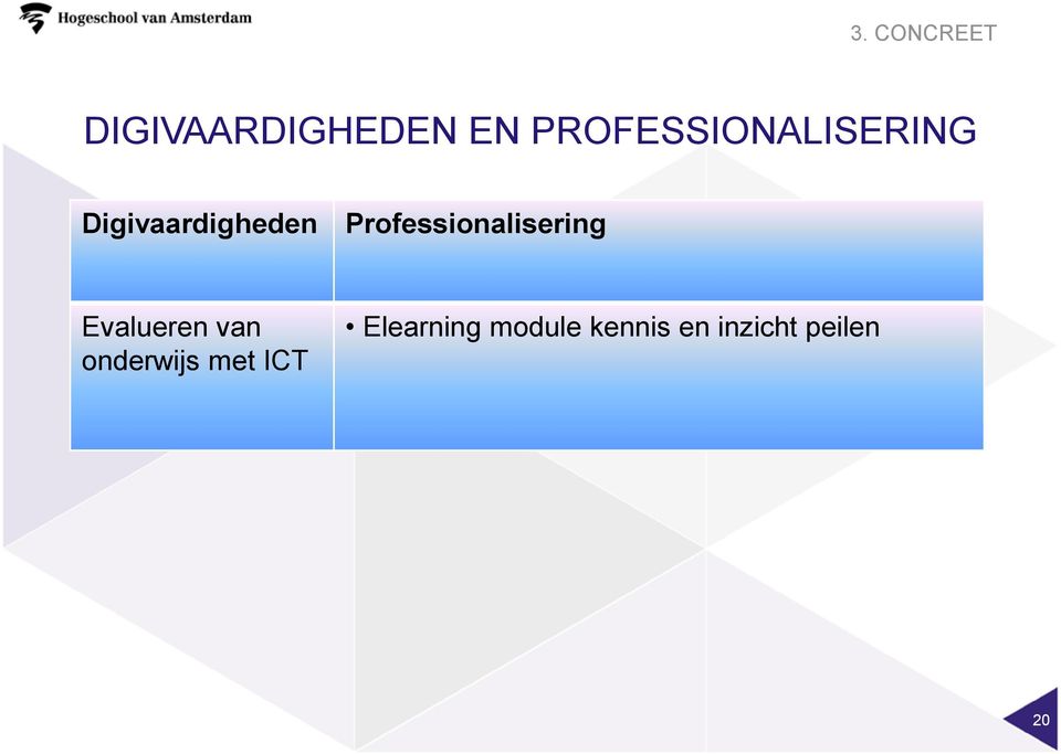 Professionalisering Evalueren van