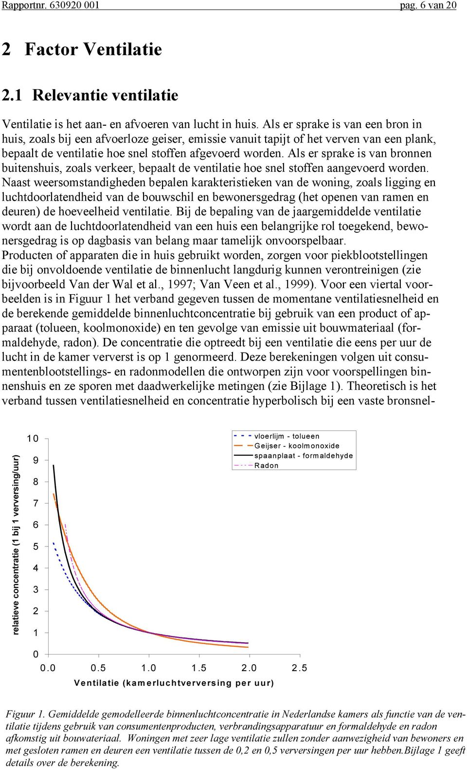 Als er sprake is van bronnen buitenshuis, zoals verkeer, bepaalt de ventilatie hoe snel stoffen aangevoerd worden.