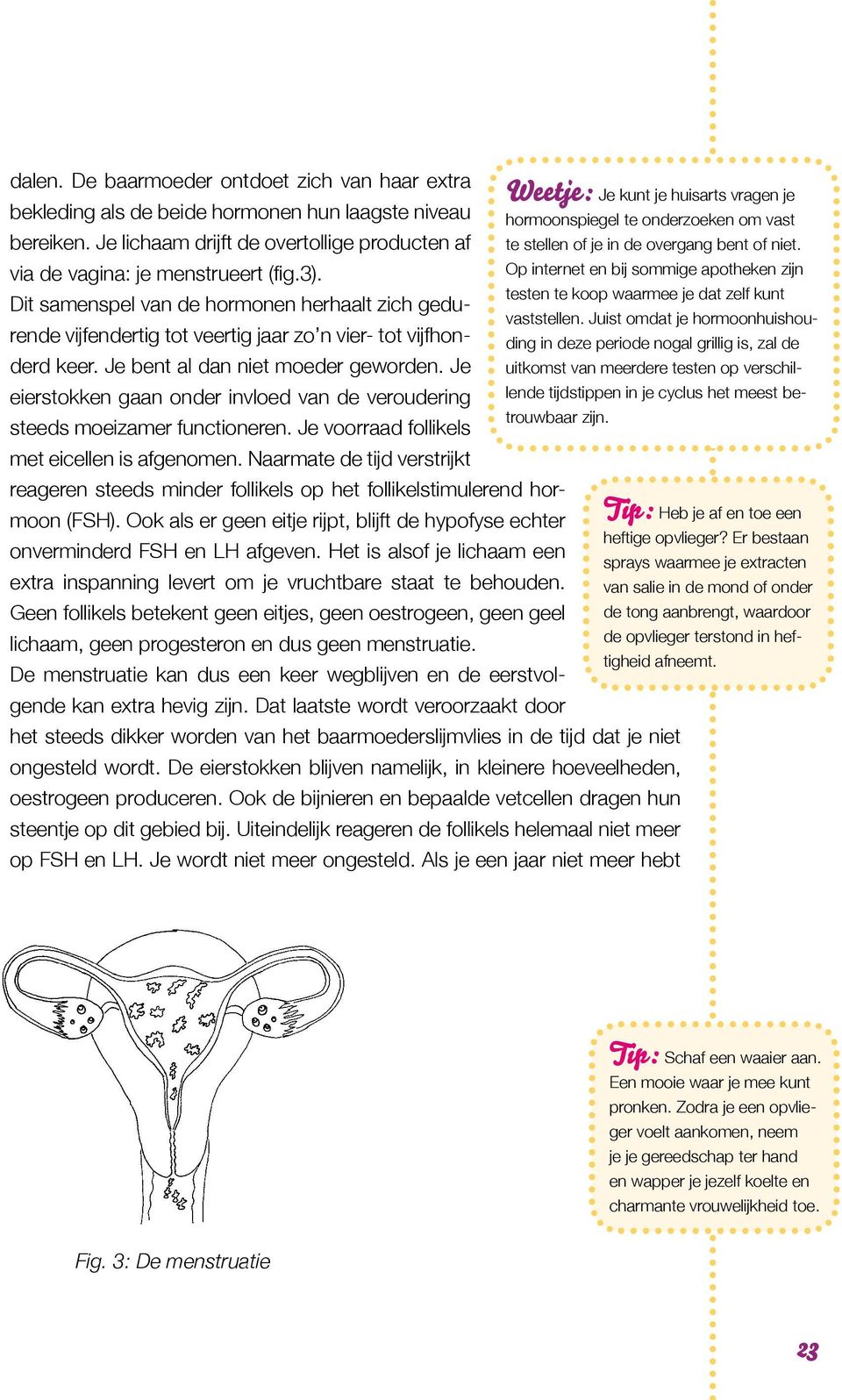 Op internet en bij sommige apotheken zijn testen te koop waarmee je dat zelf kunt Dit samenspel van de hormonen herhaalt zich gedurende vijfendertig tot veertig jaar zo n vier- tot vijfhonding in