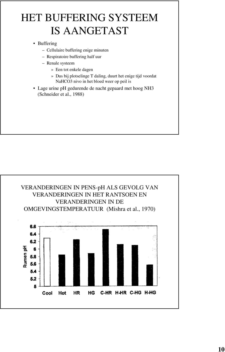 bloed weer op peil is Lage urine ph gedurende de nacht gepaard met hoog NH3 (Schneider et al.