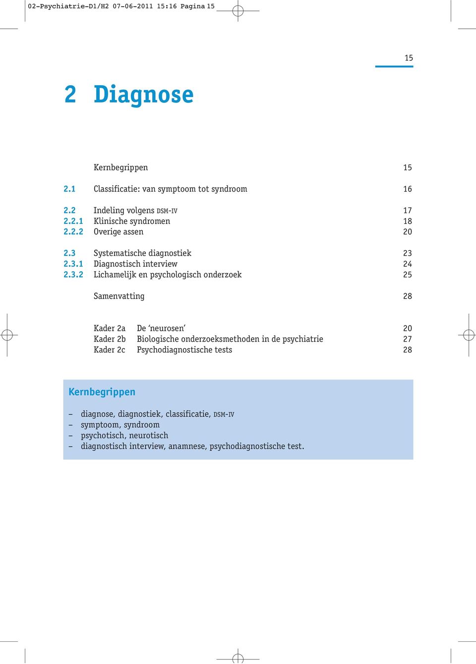 Systematische diagnostiek 23 