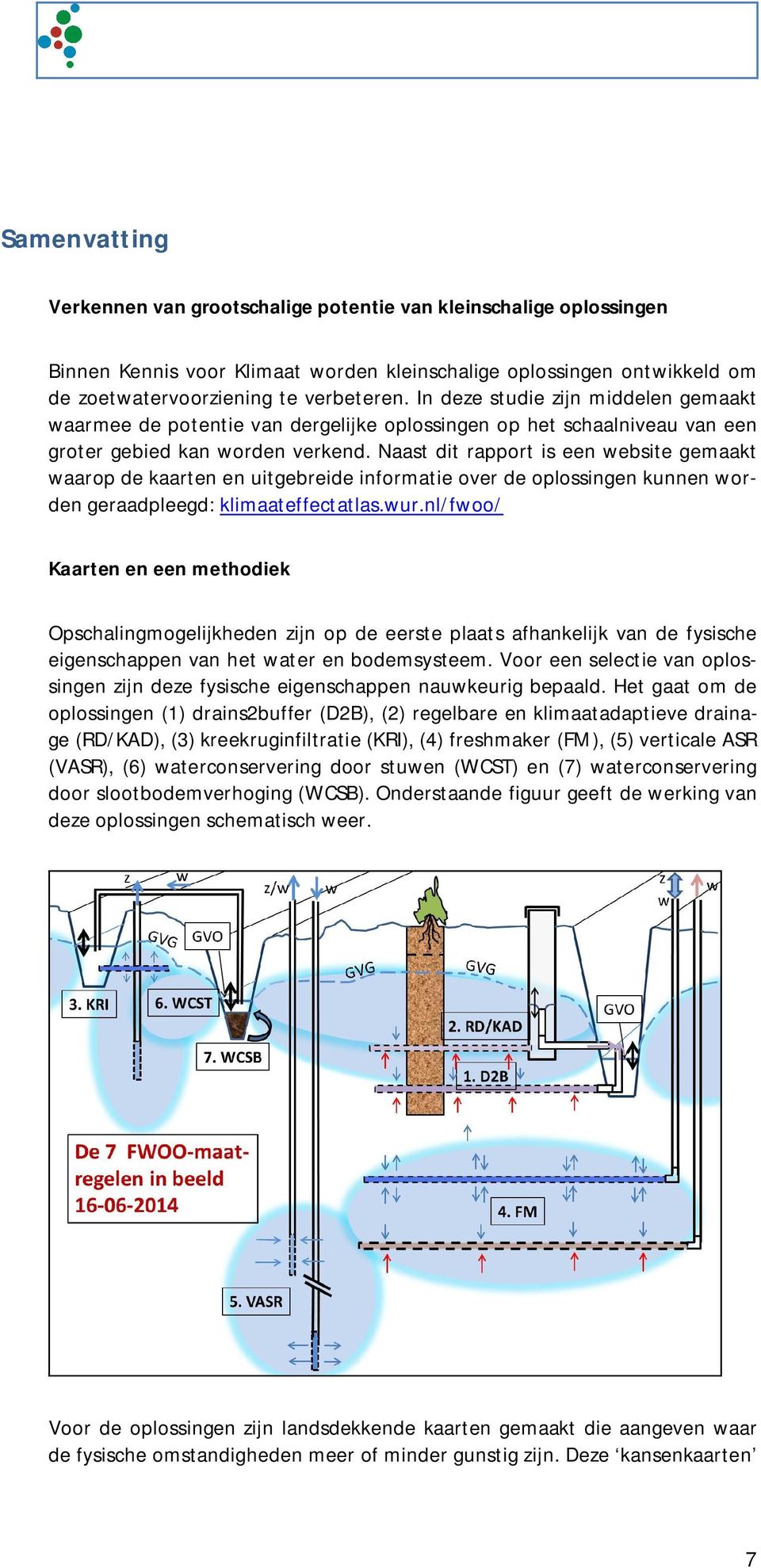 Naast dit rapport is een website gemaakt waarop de kaarten en uitgebreide informatie over de oplossingen kunnen worden geraadpleegd: klimaateffectatlas.wur.