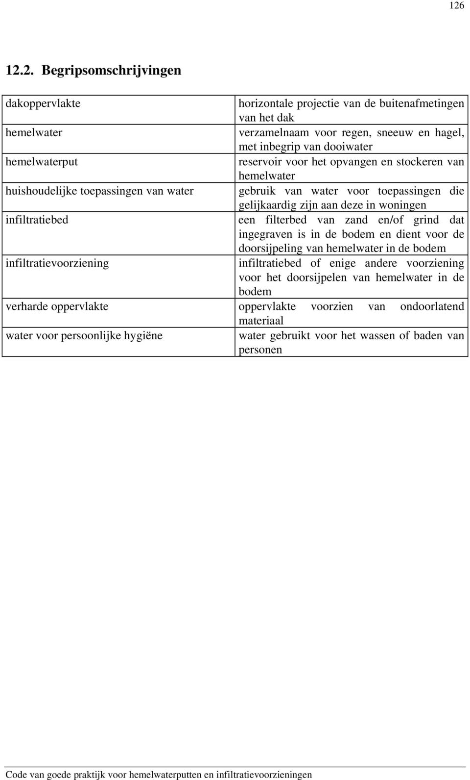 infiltratiebed een filterbed van zand en/of grind dat ingegraven is in de bodem en dient voor de doorsijpeling van hemelwater in de bodem infiltratievoorziening infiltratiebed of enige andere