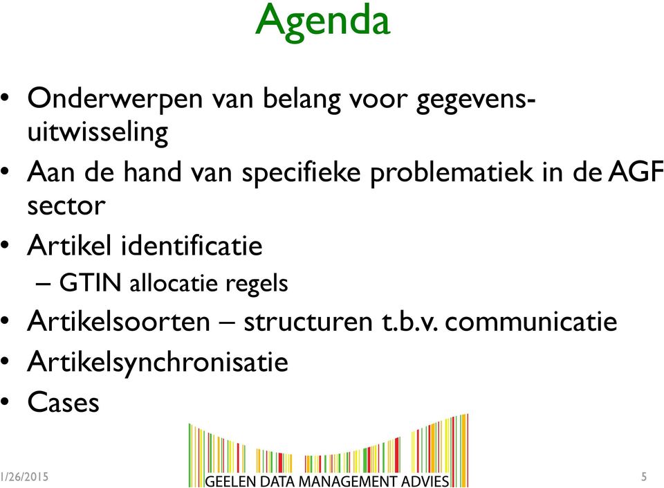 identificatie GTIN allocatie regels Artikelsoorten