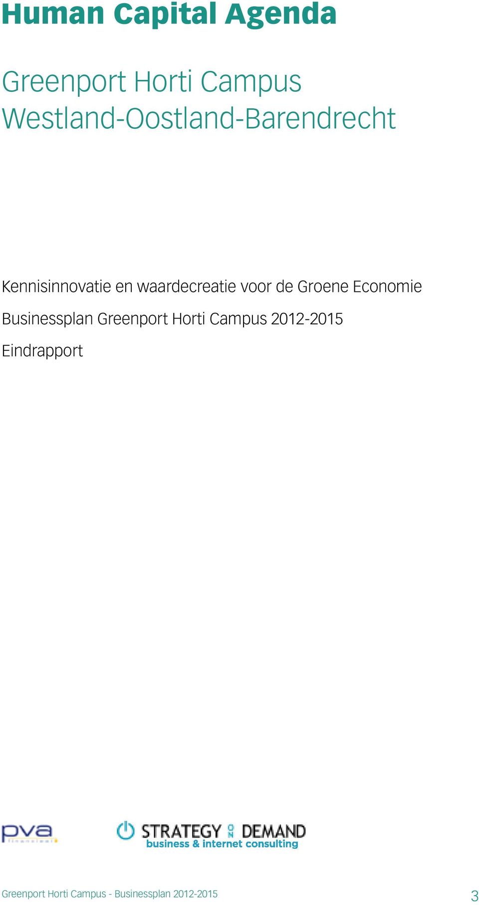 en waardecreatie voor de Groene Economie