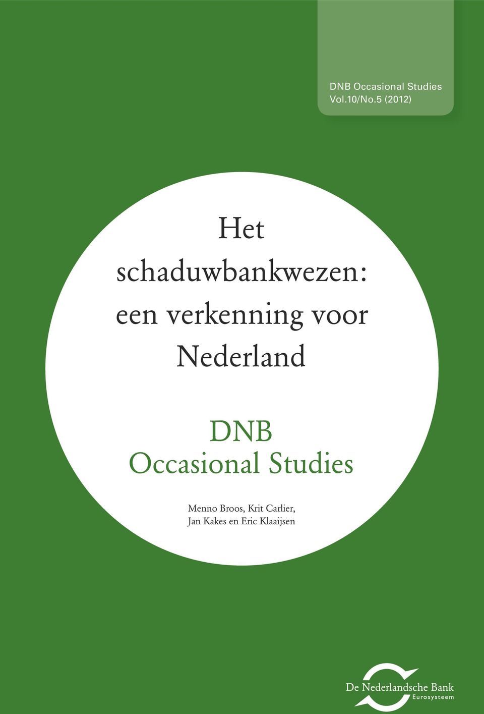 verkenning voor Nederland DNB Occasional