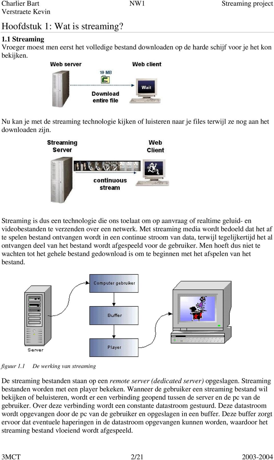 Streaming is dus een technologie die ons toelaat om op aanvraag of realtime geluid- en videobestanden te verzenden over een netwerk.