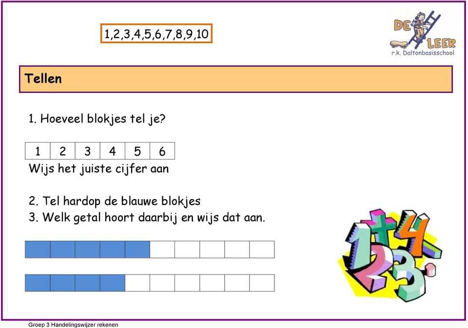 1 2 3 4 5 6 Wijs het juiste cijfer aan 2.