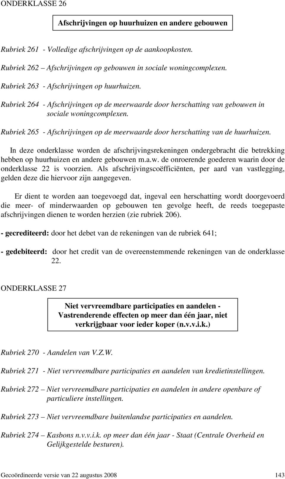 Rubriek 265 - Afschrijvingen op de meerwaarde door herschatting van de huurhuizen.