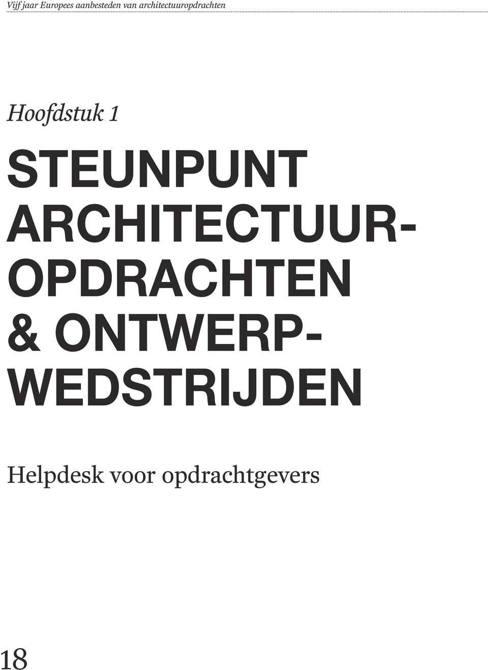 Steunpunt Architectuuropdrachten &