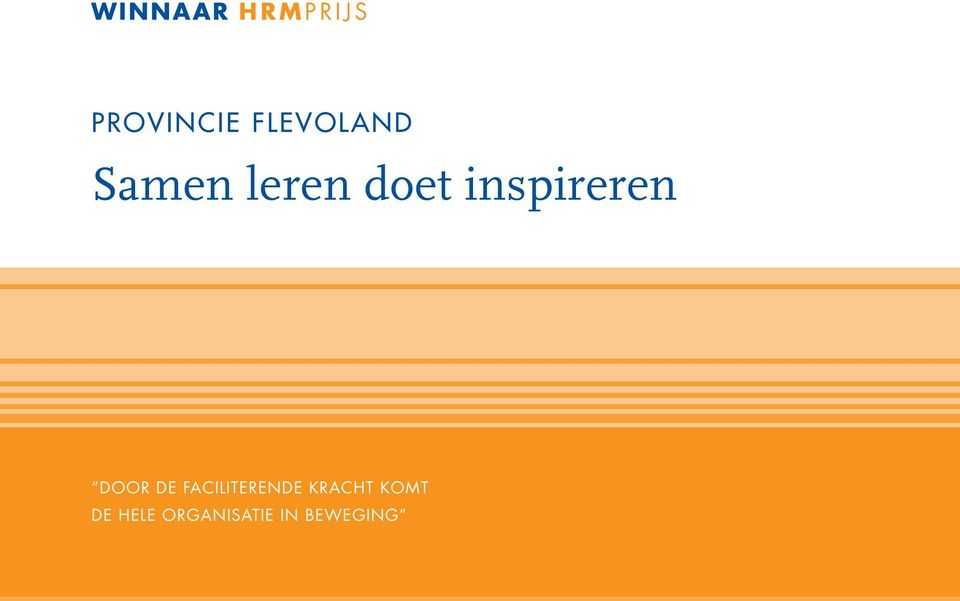 inspireren DOOR DE FACILITERENDE