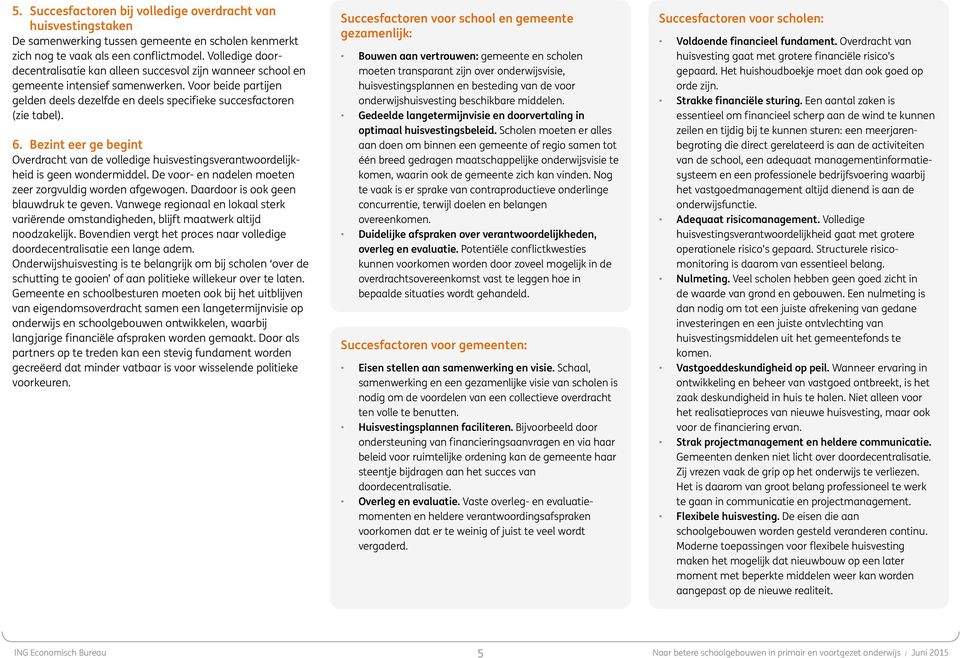 Bezint eer ge begint Overdracht van de volledige huisvestingsverantwoordelijkheid is geen wondermiddel. De voor- en nadelen moeten zeer zorgvuldig worden afgewogen.