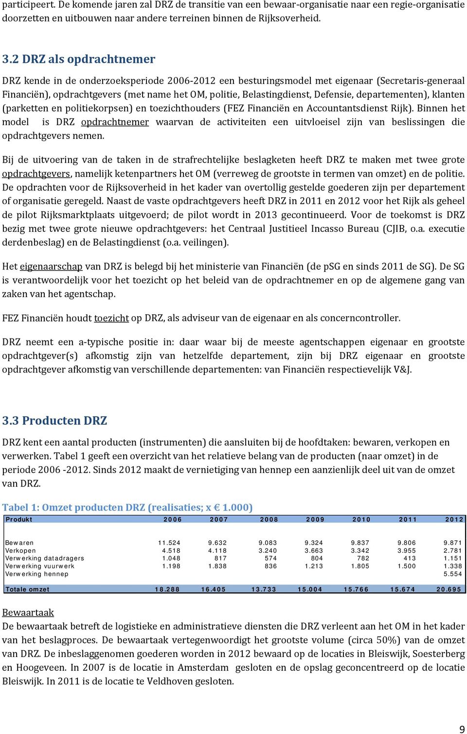 Defensie, departementen), klanten (parketten en politiekorpsen) en toezichthouders (FEZ Financiën en Accountantsdienst Rijk).