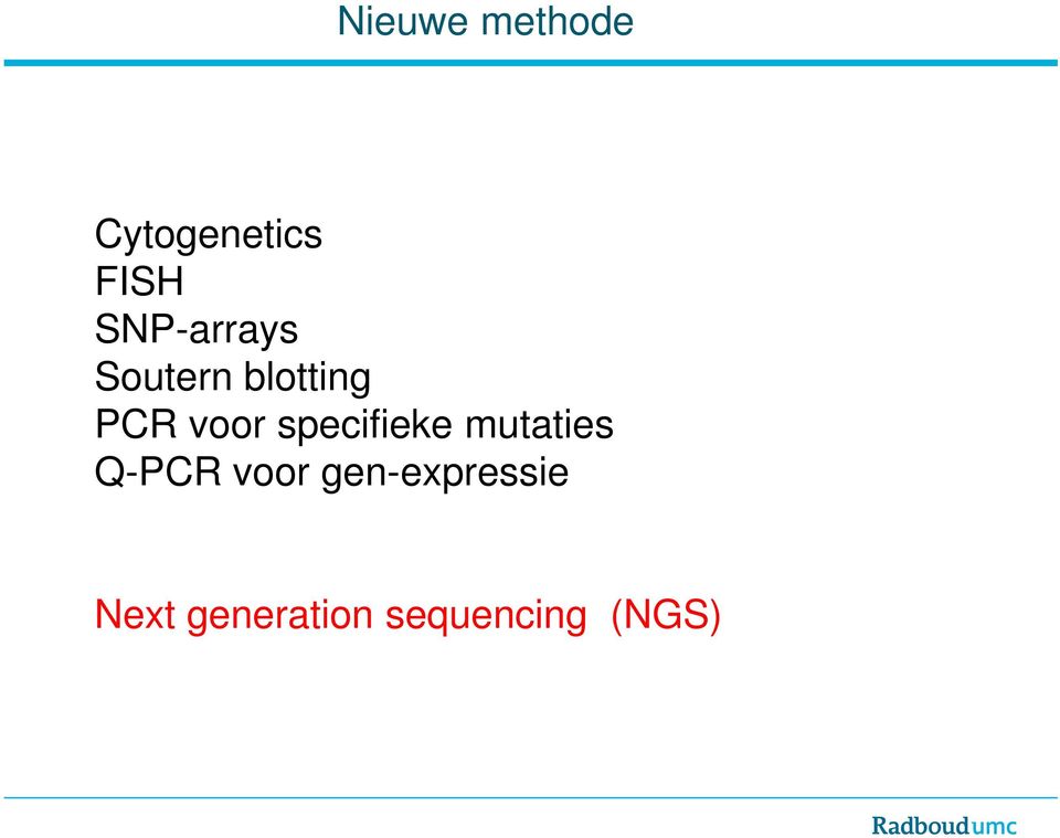 specifieke mutaties Q-PCR voor