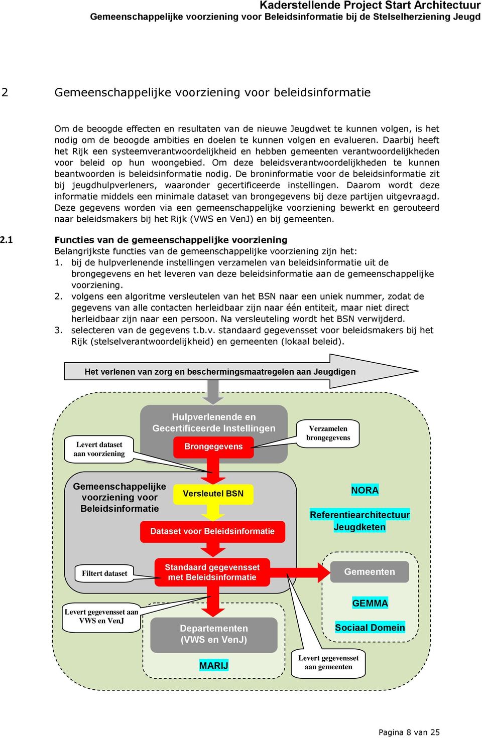 Om deze beleidsverantwoordelijkheden te kunnen beantwoorden is beleidsinformatie nodig. De broninformatie voor de beleidsinformatie zit bij jeugdhulpverleners, waaronder gecertificeerde instellingen.