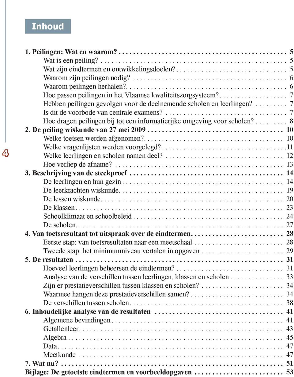 ................... 7 Hebben peilingen gevolgen voor de deelnemende scholen en leerlingen?.......... 7 Is dit de voorbode van centrale examens?