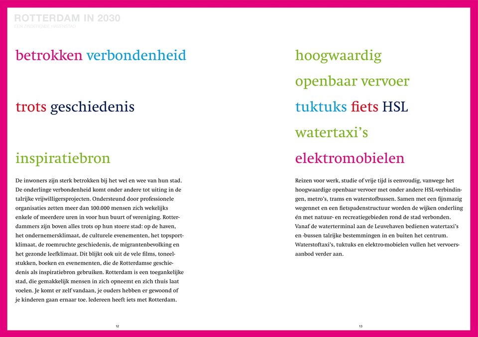 Ondersteund door professio nele organisaties zetten meer dan 100.000 mensen zich wekelijks enkele of meerdere uren in voor hun buurt of vereniging.