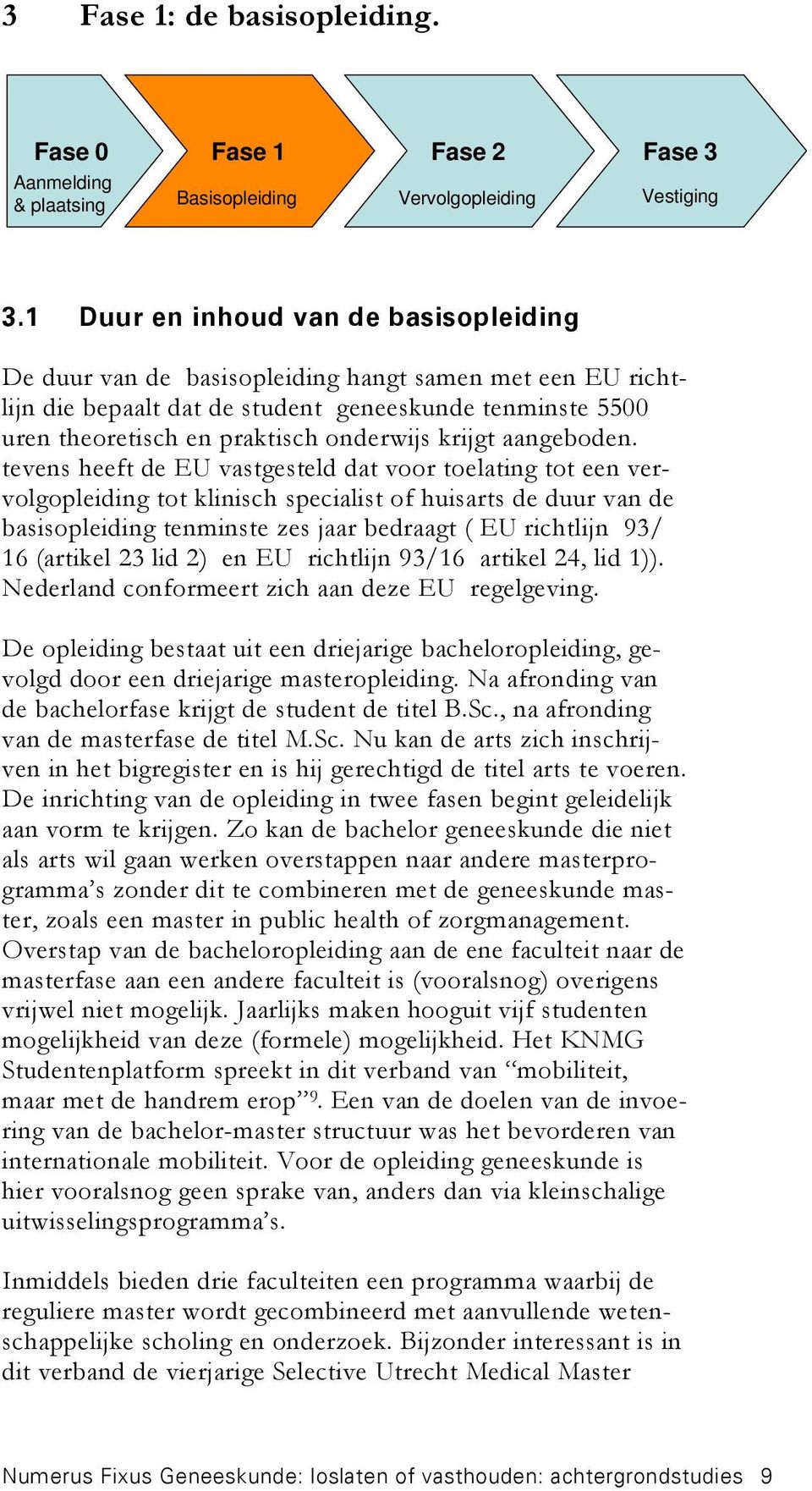 die bepaalt dat de student geneeskunde tenminste 5500 uren theoretisch en praktisch onderwijs krijgt aangeboden.