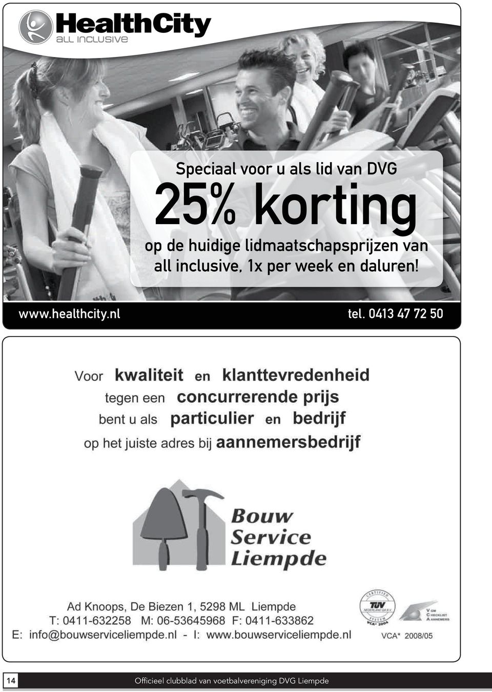 per week en daluren! www.healthcity.nl tel.