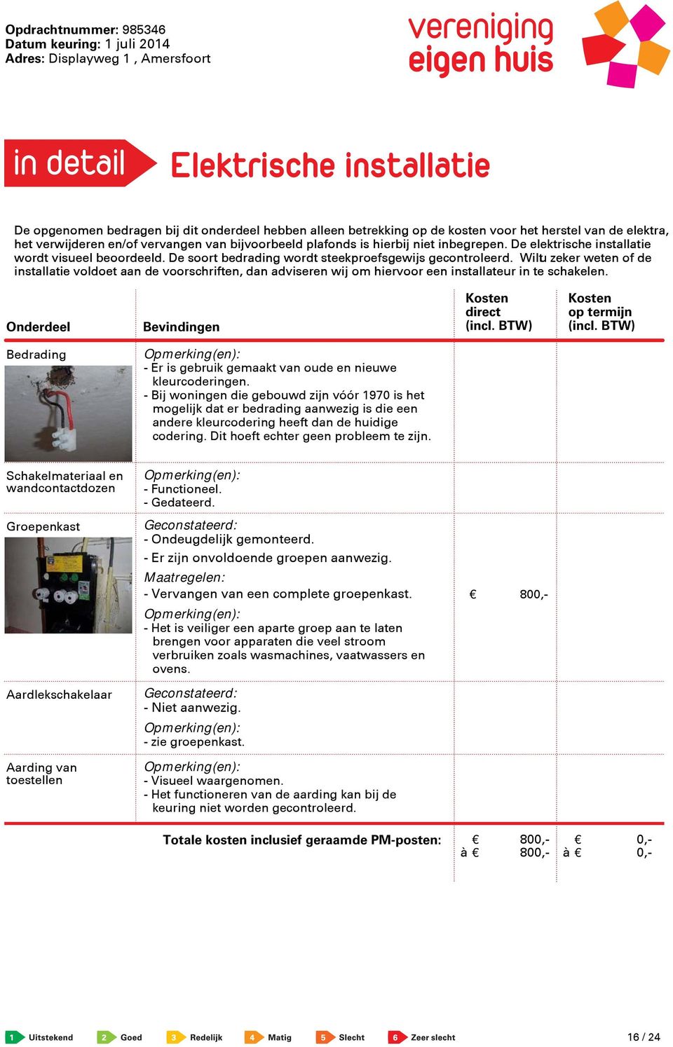 wiltu zeker weten of de installatie voldoet aan de voorschriften, dan adviseren wij om hiervoor een installateur in te schakelen.