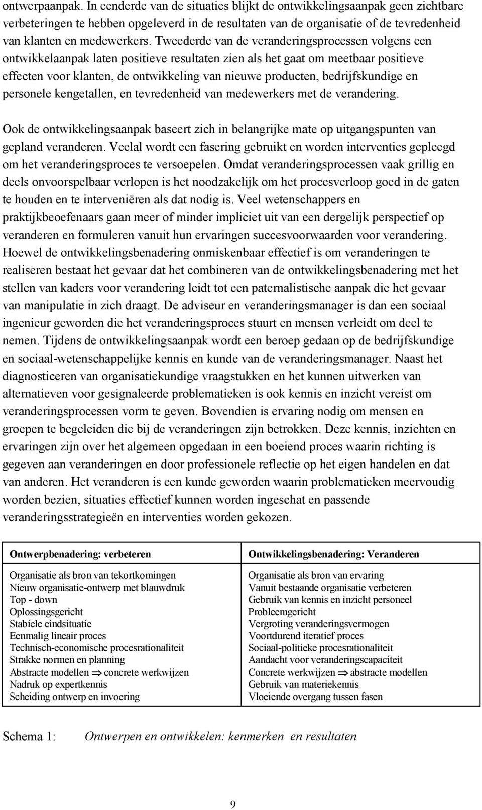 Tweederde van de veranderingsprocessen volgens een ontwikkelaanpak laten positieve resultaten zien als het gaat om meetbaar positieve effecten voor klanten, de ontwikkeling van nieuwe producten,