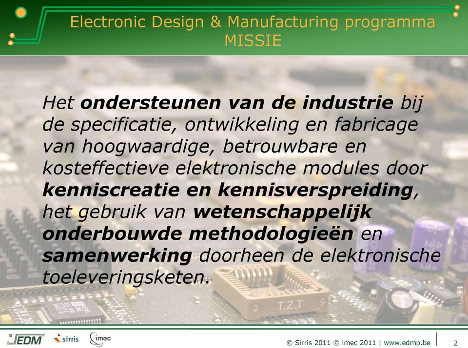 elektronische modules door kenniscreatie en kennisverspreiding, het gebruik van