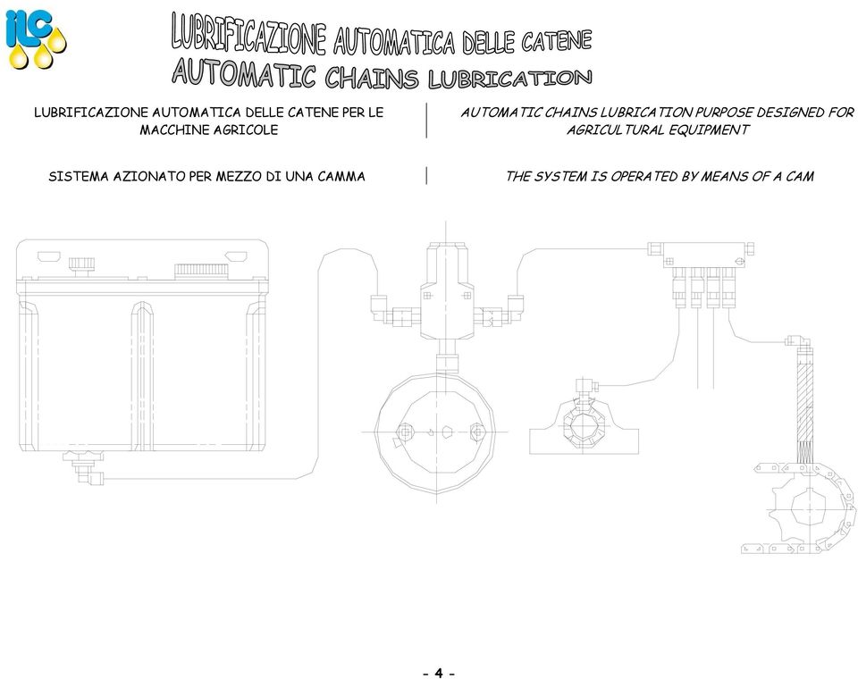 FOR AGRICULTURAL EQUIPMENT SISTEMA AZIONATO PER MEZZO