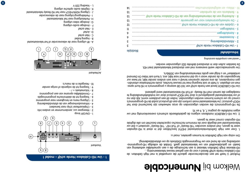 televisietoestel geeft. Ontdek de volledige HD-programmaaanbieding aan de hand van uw Programmagids (Gidstoets op uw afstandsbediening).