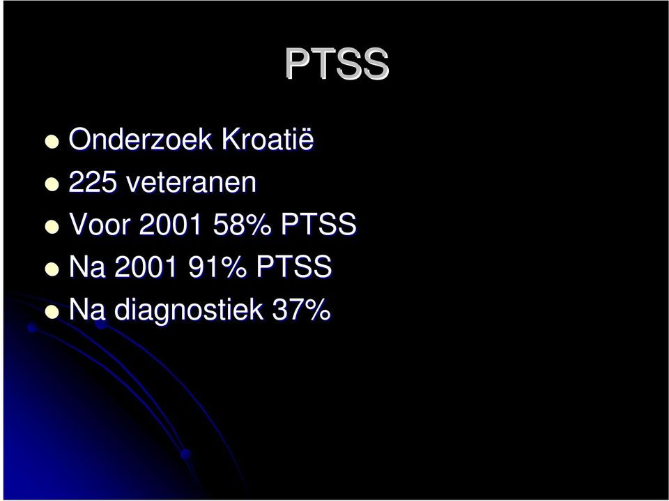 2001 58% PTSS Na 2001