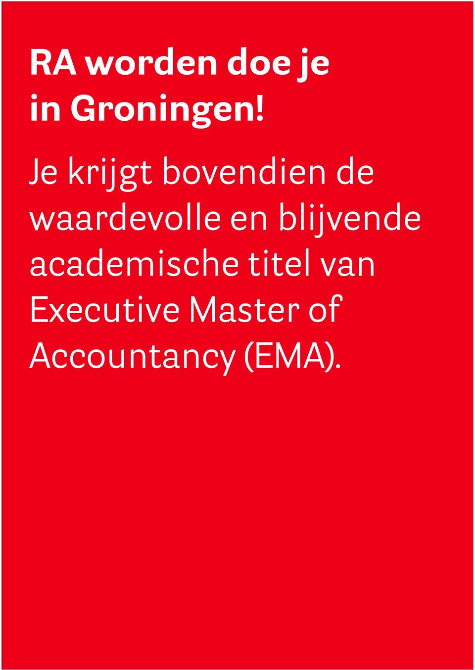 en blijvende academische titel van