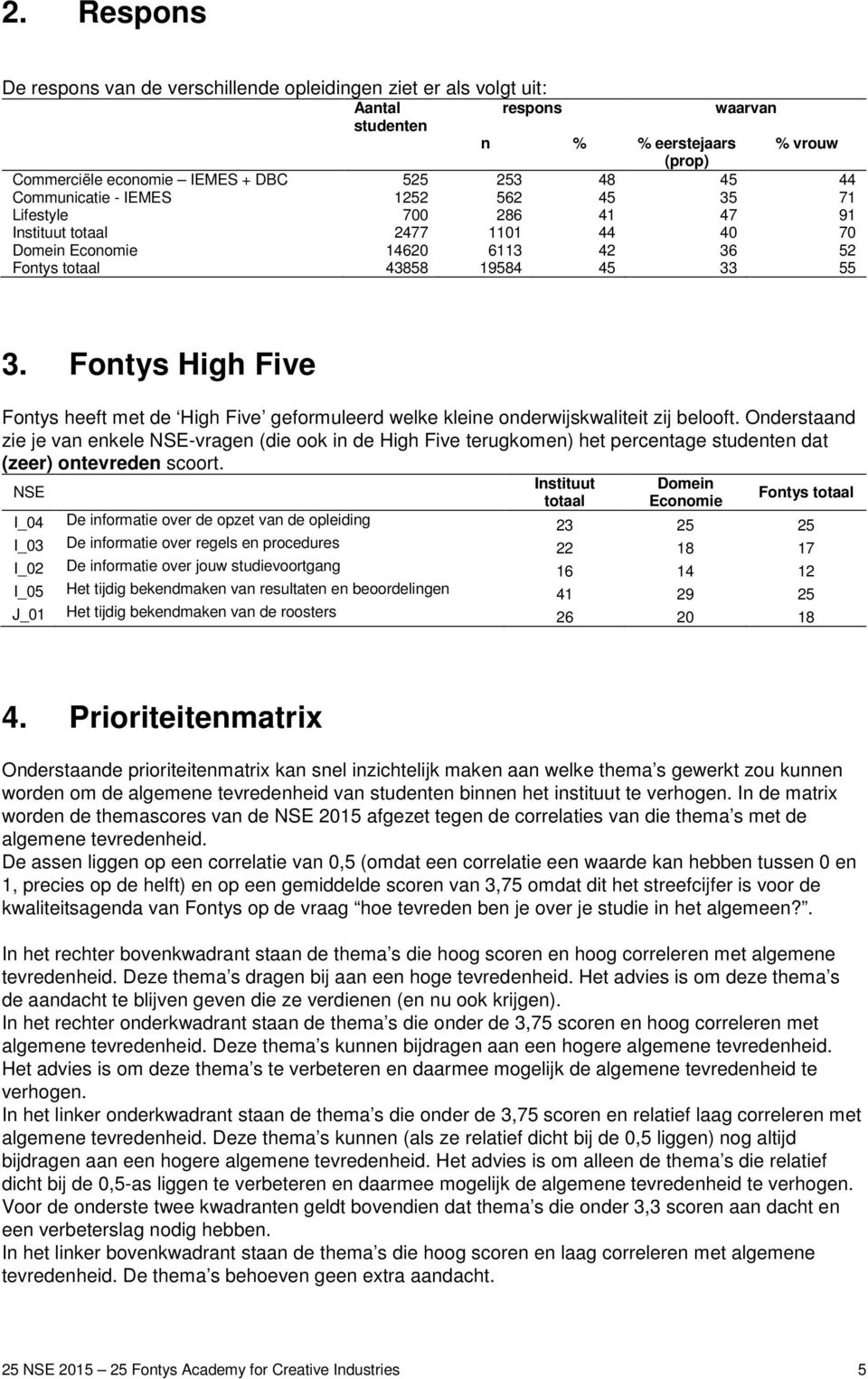 Fontys High Five Fontys heeft met de High Five geformuleerd welke kleine onderwijskwaliteit zij belooft.