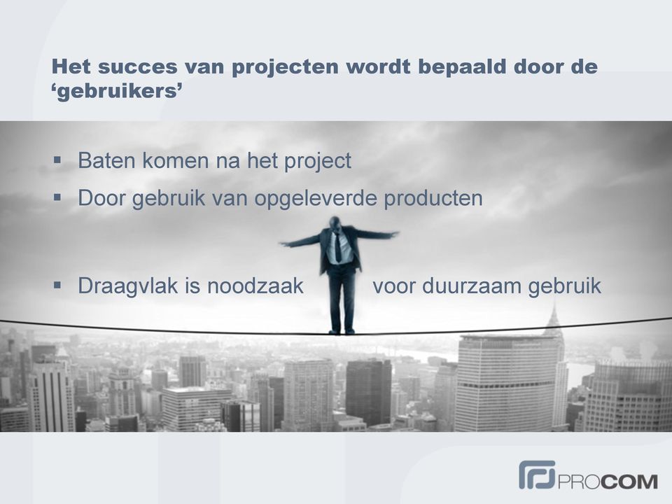 project Door gebruik van opgeleverde