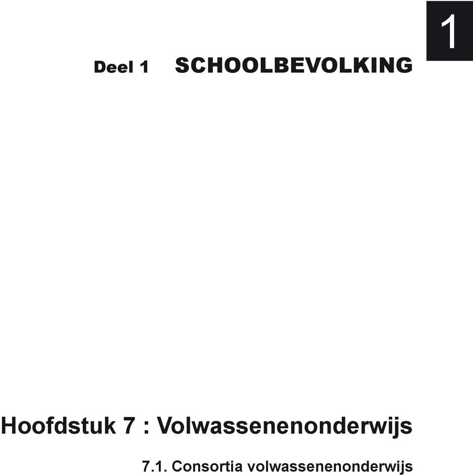 Volwassenenonderwijs 7.