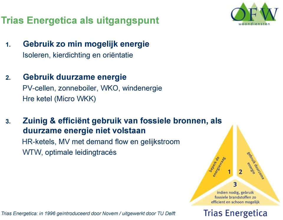 Zuinig & efficiënt gebruik van fossiele bronnen, als duurzame energie niet volstaan HR-ketels, MV met demand