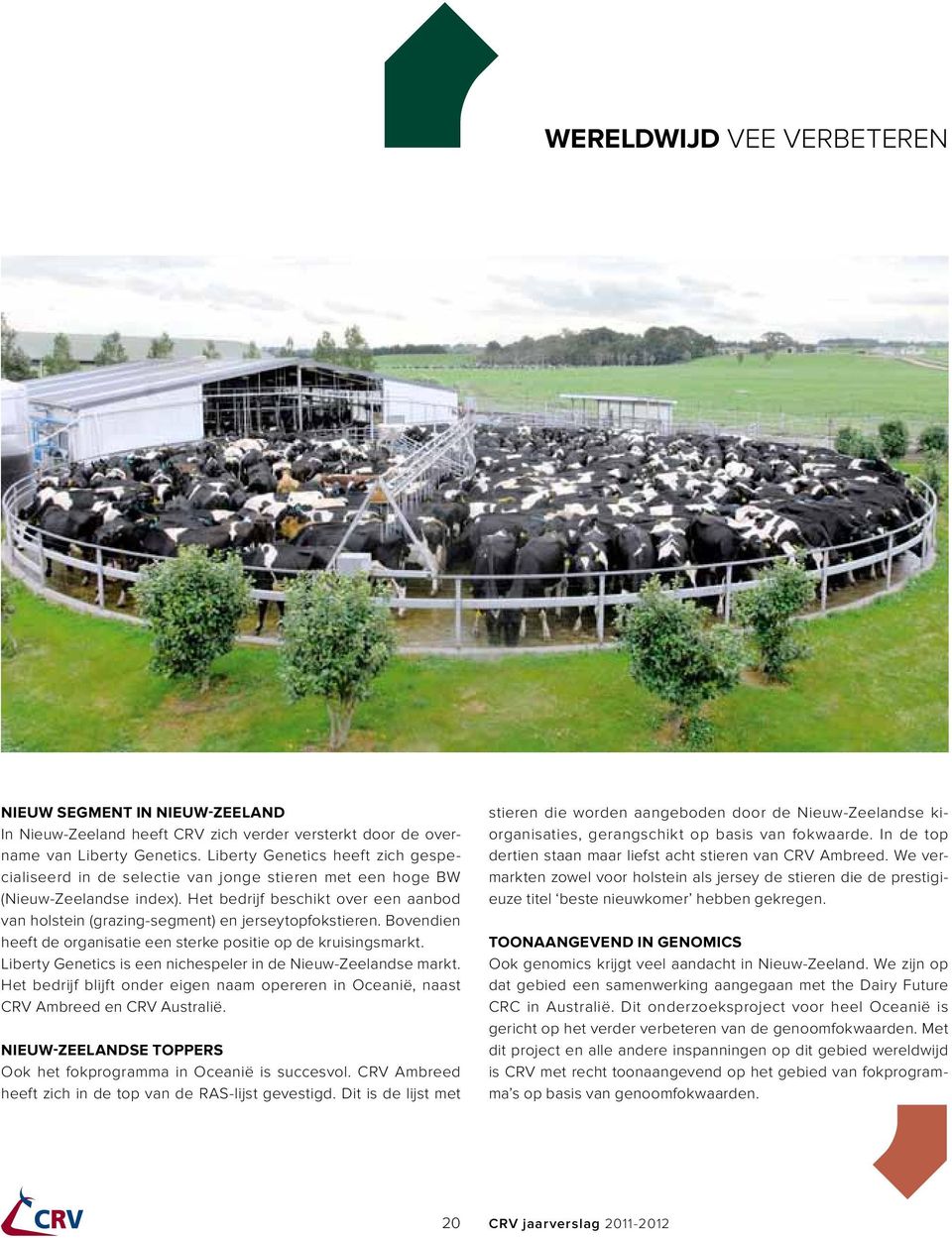 Het bedrijf beschikt over een aanbod van holstein (grazing-segment) en jerseytopfokstieren. Bovendien heeft de organisatie een sterke positie op de kruisingsmarkt.