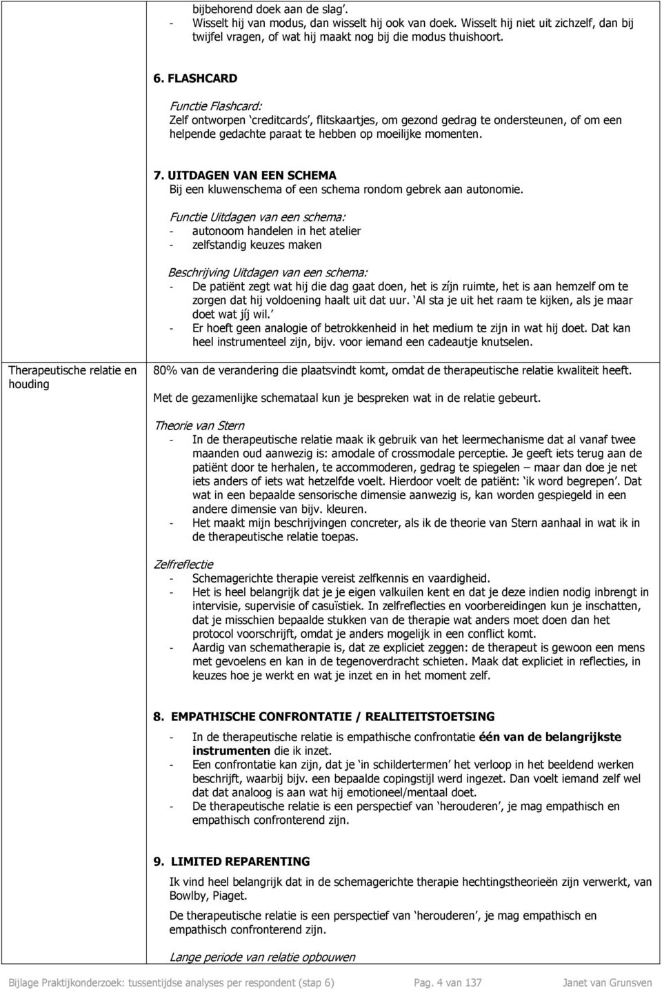 UITDAGEN VAN EEN SCHEMA Bij een kluwenschema of een schema rondom gebrek aan autonomie.