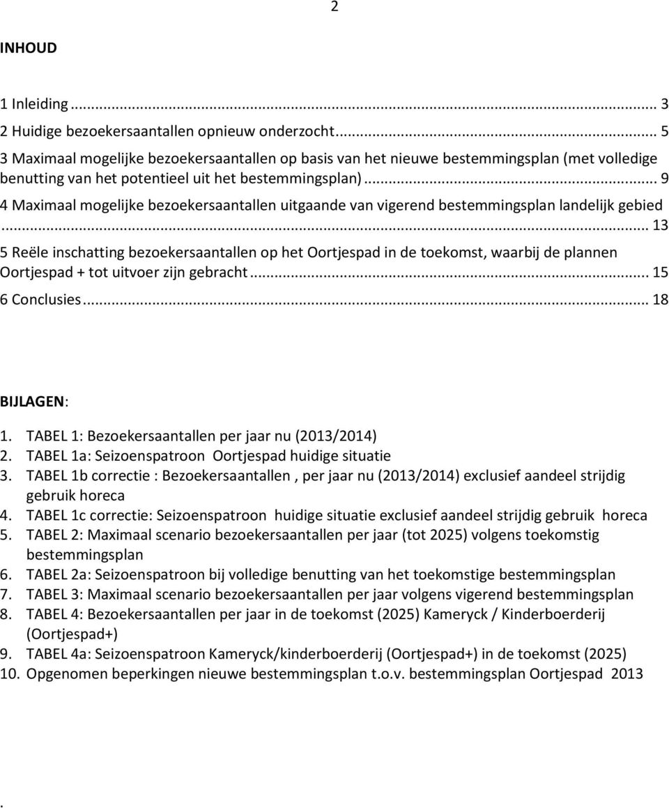 .. 9 4 Maximaal mogelijke aantallen uitgaande van vigerend bestemmingsplan landelijk gebied.