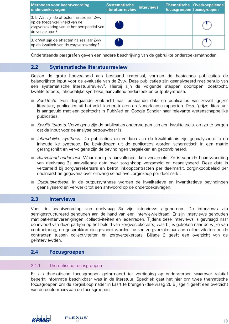 2 Systematische literatuurreview Gezien de grote hoeveelheid aan bestaand materiaal, vormen de bestaande publicaties de belangrijkste input voor de evaluatie van de Zvw.