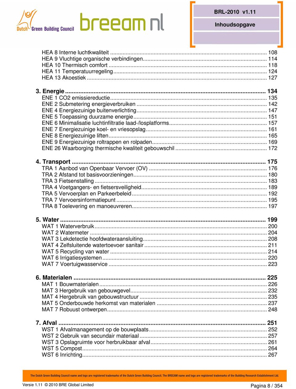 .. 151 ENE 6 Minimalisatie luchtinfiltratie laad-/losplatforms... 157 ENE 7 Energiezuinige koel- en vriesopslag... 161 ENE 8 Energiezuinige liften... 165 ENE 9 Energiezuinige roltrappen en rolpaden.