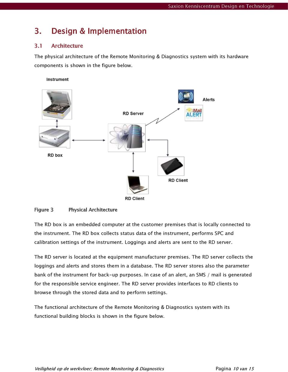 The RD box collects status data of the instrument, performs SPC and calibration settings of the instrument. Loggings and alerts are sent to the RD server.