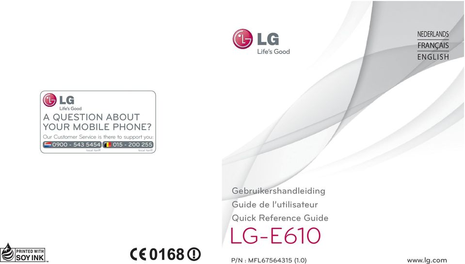 255 local tariff local tariff Gebruikershandleiding Guide de l