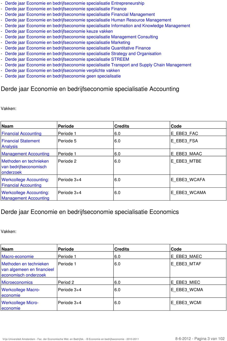 and Knowledge Management Derde jaar Economie en bedrijfseconomie keuze vakken Derde jaar Economie en bedrijfseconomie specialisatie Management Consulting Derde jaar Economie en bedrijfseconomie