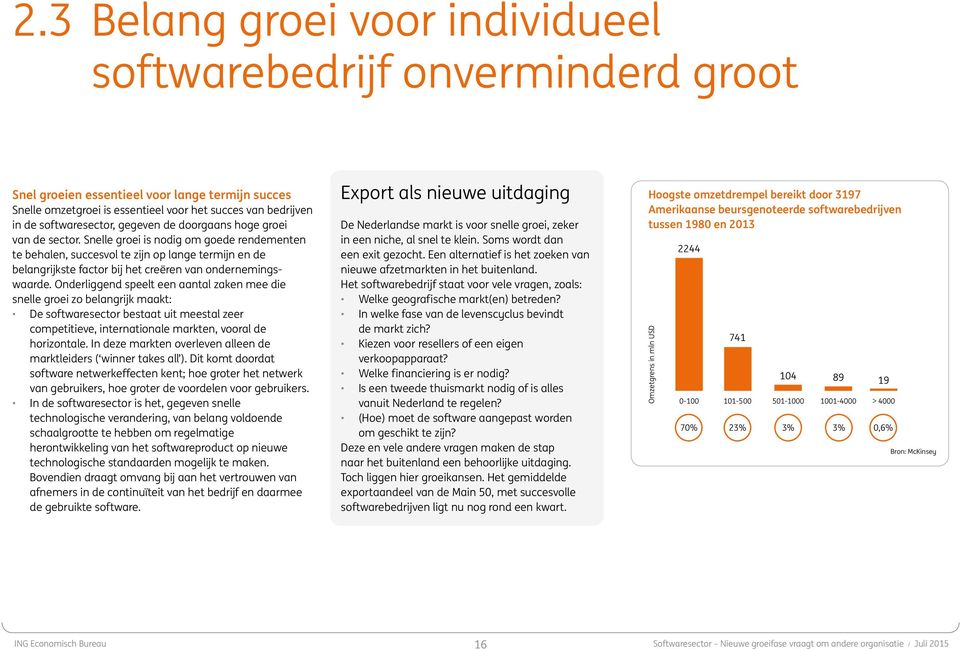 Snelle groei is nodig om goede rendementen te behalen, succesvol te zijn op lange termijn en de belangrijkste factor bij het creëren van ondernemingswaarde.