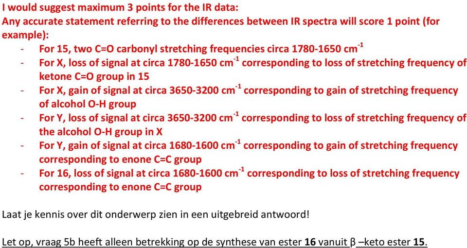 corresponding to gain of stretching frequency of alcohol O H group For Y, loss of signal at circa 3650 3200 cm 1 corresponding to loss of stretching frequency of the alcohol O H group in X For Y,