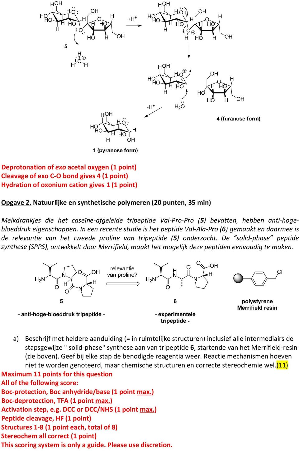 In een recente studie is het peptide Val Ala Pro (6) gemaakt en daarmee is de relevantie van het tweede proline van tripeptide (5) onderzocht.