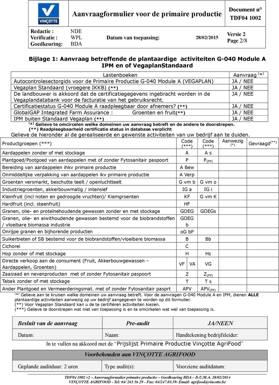 Certificatiestatus G-040 Module A raadpleegbaar door afnemers?