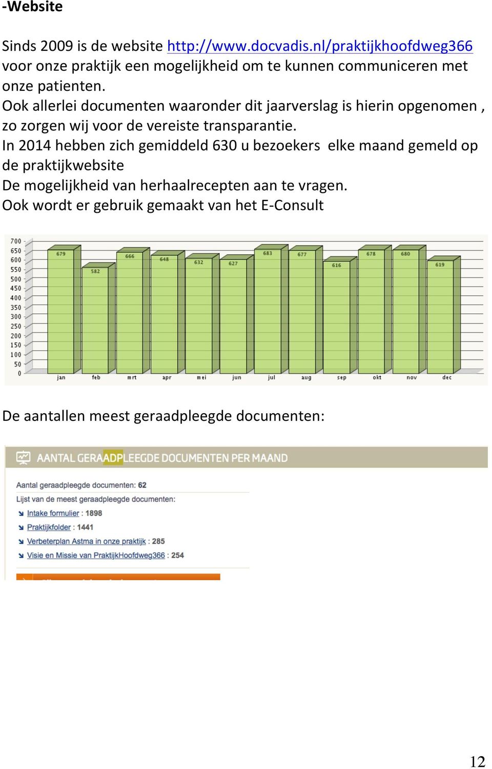 Ook allerlei documenten waaronder dit jaarverslag is hierin opgenomen, zo zorgen wij voor de vereiste transparantie.